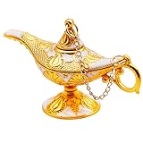 Hsiwto Pack of 12 Aladdin Magic Genie Lamps - Classic Vintage Magic Genie Light Costume Lamp for Home Wedding Table Decoration, Tiny Size, White