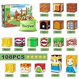 108PCS Magnetic Blocks Building Toys - Build Mine Magnet World Game Adventure Set 1'' Magnet Building Blocks Cubes Boys Girls Toys Ages 3-5 4-6 5-7 6-8 Kids Gifts for 3-12 Years Old