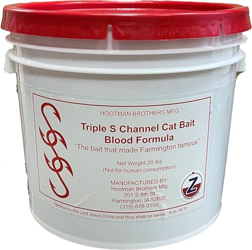 Generic Triple S Catfish Bait 20# Pail - Blooded Formula - Formerly Sonnys Super Sticky, Brown