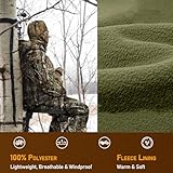 Camo Balaclava Hunting Face Mask Winter- Lightweight, Warm, for Men & Women Hunters (Leaf camo)