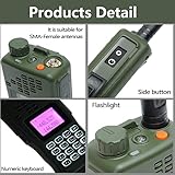 Baofeng Radio AR-152 Ham Radio Handheld 10W Long Range Rechargeable Military Grade Two Way Radio with Tactical Antenna and Programming Cable walkie talkies Full Set(2 Pack)