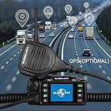 2-Pack Global PTT Push-to-Talk Over Cellular (PoC) Mobile Radios with Sim Cards for Car Vehicle - Nationwide Communication Unlimited Range Walkie Talkies with Handheld Microphone (with GPS)