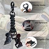 MELOTOUGH Tactical Glove Clip Work Glove Holder with 2 Alligator Clips for Tool Belt,Tactical Bag,Outdoor Accessory(Black 2pcs)