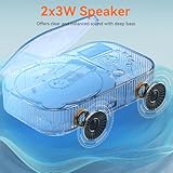 CD Player Portable,MONODEAL Dual Stereo Speakers Portable CD Player with Bluetooth Speakers, 4000mAh Rechargeable CD Player Bluetooth for Car/Home with Remote Control,Support USB/AUX,Headphone Jack