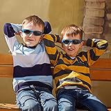 DYLB 3 Pack Flexible Kids Polarized Sunglasses For Boys Girls With Strap, Sport Sunglasses for Children Age 3-10.