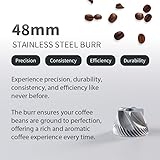 1Zpresso J Manual Coffee Grinder Silver Capacity 35g with Assembly Stainless Steel Conical Burr - Numerical Internal Adjustable Setting