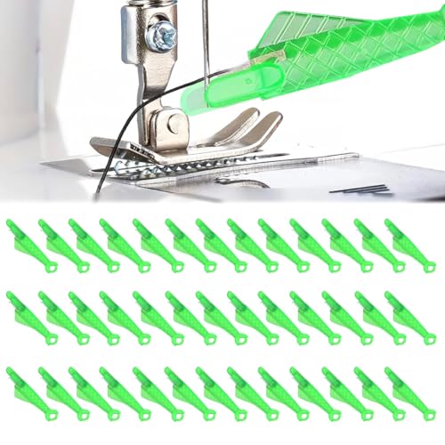 40Pcs Fish Mouth Sewing Machine Needle Threader,2025 New Upgraded Automatic Sewing Needle Threader,Fish Type Needle Threader,Quick Sewing Machine Loop Easy Selfthread Needle Threaders Tool