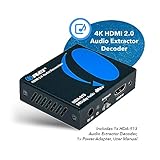 OREI 4K HDMI Audio Decoder Extractor, Downmix Audio Decoding DTS to Analog 3.5mm Jack Support Headphone/Speaker L/R Outputs or Optical SPDIF (HDA-913)