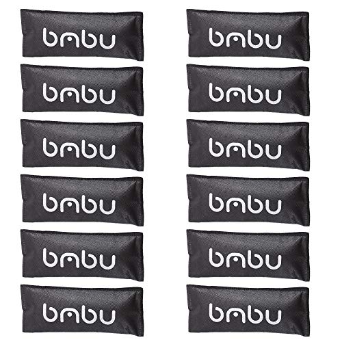 bmbu Charcoal Shoe Deodorizers - Activated Natural Bamboo Air Purifying Bag Insert for Sneakers Oder Eliminator Mini Bags -Absorber/Freshener for Gym Bag,Drawer,Closet,Car,Home, Cat Litter