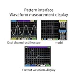 LIAMOS Handheld 10M Analogue Bandwidth 50M Sampling Rate Compact Portable Digital Oscilloscope Current Oscilloscope Cellphone Repairs,Professional Analysis(B)