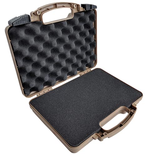 Cedar Mill Fine Firearms TSA Approved Gun Case - Gun Carry-on Bag for Handgun & 9mm Pistol, Revolver - Airline Approved Hard Case - Travel Pistol Carrying Bag (12.3” x 10.5”)