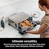 Ninja, Toaster Oven, Air Fryer, Thermometer, Toaster Oven Air Fryer Combo, Stainless Steel, Quick meals, Fries, Frozen Food, Air Fry, Dehydrate, Reheat, 13-in-1,Less Oil, Flip Away Oven, Foodi, SP351