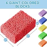 Shappy 36 Blocks Modeling Foam Clay for Kids Clay Foam Beads Education Preschool Toys for Kids Develop Creativity DIY Art Crafts, 6 Colors