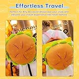 Oxmestus Novelty Cheeseburger Backpack,Funny Yellow Universe Hamburger Backpack,Multi-Compartment Burger Daypack, Ideal for Christmas Gift