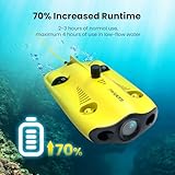 Underwater Drone, Mini S submarine drone with 4K+EIS Image Stabilization Camera for Real-Time Viewing Depth & Temperature Data, Direct-Connect Remote Controller, Dive to 330ft Underwater, Portable ROV