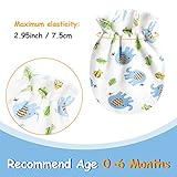 Geyoga Newborn Baby Mittens No Scratch Mittens Soft Elastic Infant Baby Gloves for 0-6 Months(Cool Style,24 Pairs)