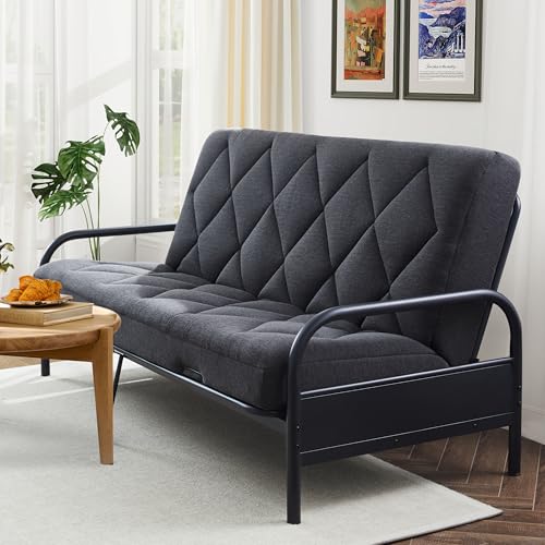 Jamdok 6" Full Size Pillow Top Futon Mattress(Frame Not Included), Gel Memory Foam, Removable Cover(71X52X6)