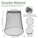 Dukelai 10 Pcs Chicken Wire Cloche Plant Covers Garden Netting Metal Heavy Duty Plant Protectors from Animals for Keeping Bunnies Chicken Squirrels Birds Other Out 9.13×9.13 in