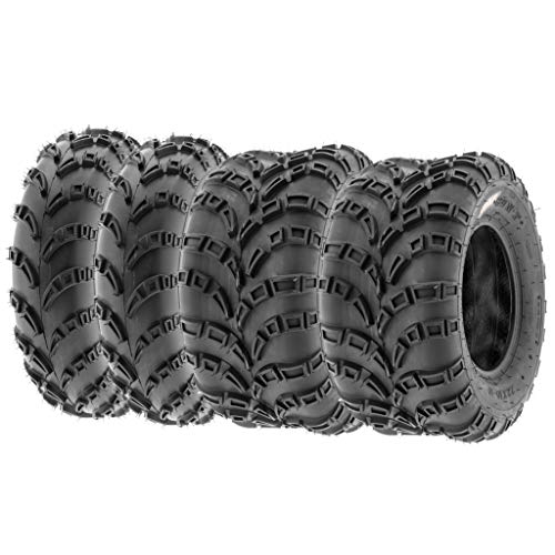 Set of 4 SunF A028 Off-Road ATV UTV Mud Tires 23x7-10 Front & 23x10-10 Rear, 6 PR, Tubeless