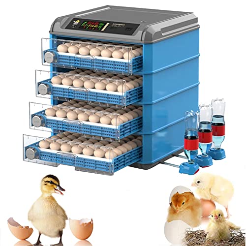 Egg Incubator, Egg Incubator, Poultry Hatcher Machine with Automatic Egg Turning, Temperature & Humidity Control and LED Screen, General Purpose Incubator for Chickens Ducks Birds