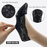 Fixseed No Show Socks Womens 6 Pairs Lace Socks Ultra Low Cut Socks for Flats Invisible Non Slip Thin Socks with Lace Trim