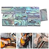 Abalone Shell Inlay, 10Pcs Nature Guitars Inlay Material Colourful for Mosaic Art for Jewelry Design