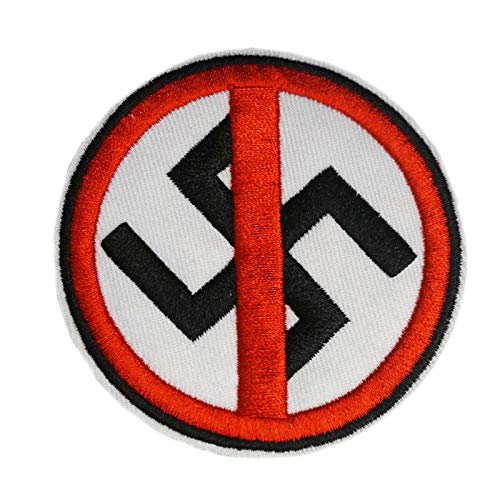 Cute-Patch Anti-Nazi Anti Racist Anti Facist Embroidered Iron On Patch