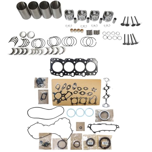 BCXFORK Overhaul Rebuild Kit Compatible for Toyota Engine 1KZ 1KZ-T 1KZ-TE (Piston Type A)