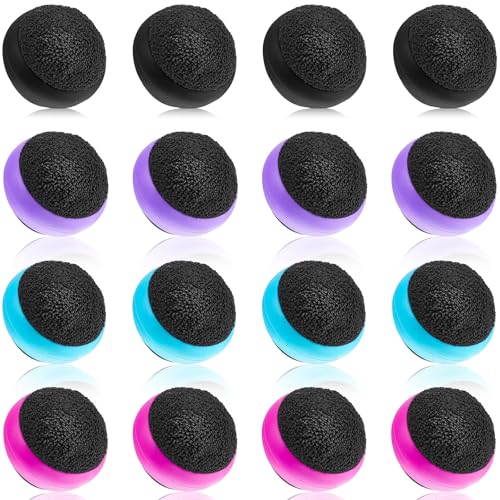 Suclain 16 Pack Touch Screen Cleaner Balls Phone Cleaning Ball Microfiber Touch Car Screen Glass Cleaner for Computer Laptop Monitor Camera Lens Gift for Christmas(Black,Blue,Rose Red,Purple)