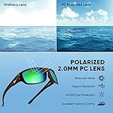 KastKing Ellijay Bifocal Polarized Sunglasses, Bi-Focal x1.5 x2.0 x2.5 Magnifications, Wrap Sport Reader Sunglasses