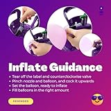 GASCLUB Helium Tank for Balloons At Home, 22L Helium Balloon Kit Up To 100 Latex Balloons, Helium Balloon Pump Kit Includes Latex Balloons and Ribbon, Perfect for Parties and Events