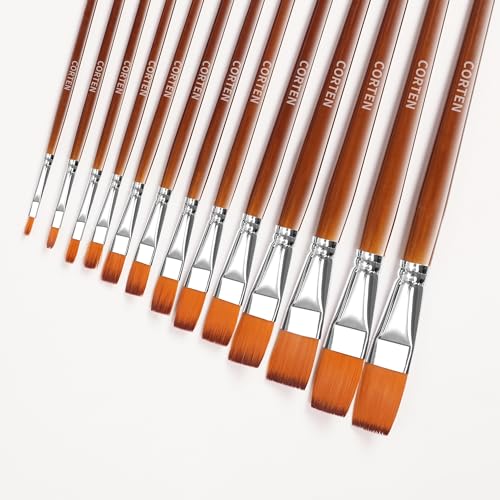 Paint Brushes Artists Brush Sets 13PCS Acrylic Synthetic Brushes Fine Art Brushes for Oil/Watercolor Painting