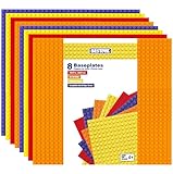 Bestoyz 16 PCS Building Bricks Baseplates, Bundle of 2 Sets, 10x10 Inches, 32x32 Studs