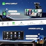 10.26" HD Wireless Android & Carplay Screen for Car, Portable Touchscreen Car Stereo with 4K Dash Cam, 1080P Backup Camera, Bluetooth, AUX/FM, Siri, Mirror Link, GPS Navigation