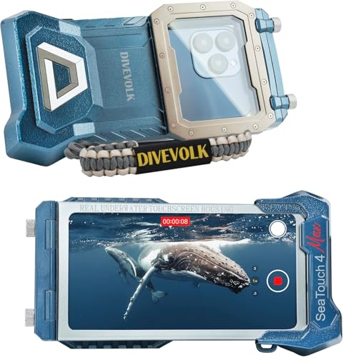 DIVEVOLK Diving Phone Case compatiable for iPhone 12/12 Pro/12 Pro Max/13/13 Pro/13 Pro Max/14/14 Pro/14 Pro Max/15/15 Pro/15 Pro Max (not for iPhone16)