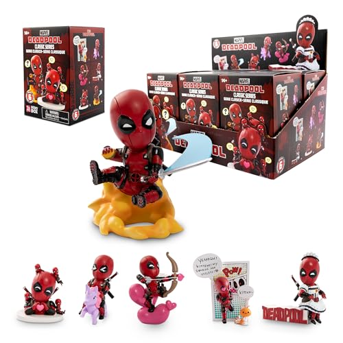 YuMe Deadpool Classic Series Hero Box - Blind Box, 2" to 4" Collectible Toy Figurines, Marvel Superhero Movie Inspired Toy Figure Set, Fun Gifts for Adults, Boys, Girls, and Kids Ages 14+, Whole Set