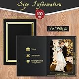 Fainne 100 Pcs Photo Folders for 4x6 or 5x7 Pictures Photo Frame Note Cards Paper Greetings Cardboard Picture Frame Inserts Cards Picture Insert Notecard for Portraits(Black)