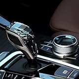 Mankaleilab 3pcs Crystal Gear Shift Knob Multimedia Controller Knob Start Button for BMW All Series X5 X6 X7 (Logo X)