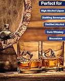 Cimalab Hydrometer Alcohol Meter Kit, Hydrometer Alcohol 0-200 Proof & Tralle with Hydrometer Test Jar, Alcohol Proof Tester Hydrometer, Alcohol Tester for Liquor/Moonshine/Spirits/Proofing/Distilled