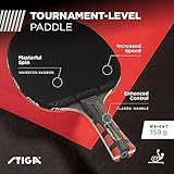 STIGA Evolution Performance Ping Pong Paddle - 6-ply Light Blade - 2mm Tournament-Approved Premium Sponge - Flared Handle for Next-Gen Grip & Control - Performance Table Tennis Racket