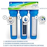 Kind Water Systems Whole House Salt-Free Water Softener and Filter Combo - High Performing Coconut Shell Carbon Block Filtration - for Homes with Up to 6 Bathrooms - Easy Installation