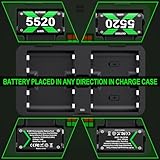 4x5520mWh Controller Battery Pack for X-Series X/S, DXKK Rechargeable Battery for X1/One S/One X/One Elite Controller Charger Batteries