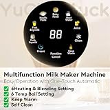 47oz Nut Milk Maker,Homemade Soy Milk,Almond Milk,Plant Based Milks,Oat Milk,Coconut,Baby Food,Electric Bean and Nut Milk Machine with Delay Start/24 Hours Timer/Keep Warm/Self-Cleaning/Boil Water