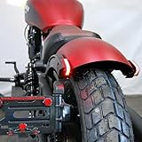 New Rage Cycles Rear turn Signals Compatible with Indian Scout Bobber (2018-Present) US