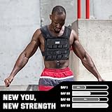 MVRK Weighted Vest Men 35lbs - Weighted Workout Vest With Removable Iron Weights, Heavy Duty Weighted Exercise Vest For Functional Training & Calisthenics - Weight Vest for Men and Women