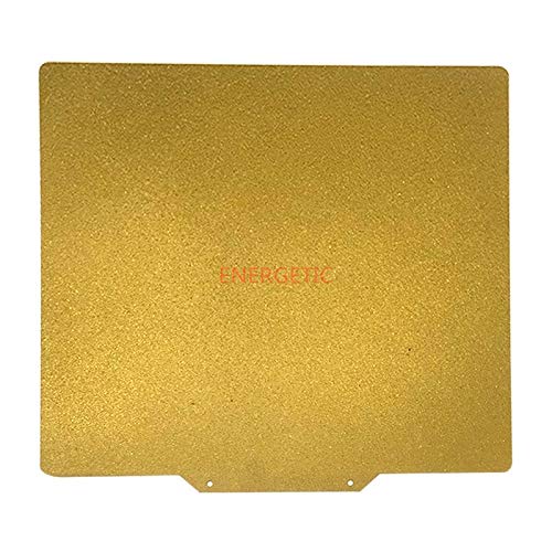Energetic Flex Plate 224x254mm Double-Sided Textured/Smooth PEI Pre-Applied Spring Steel Sheet BuildPlate Upgrade for Prusa MK2S - (Size: 330x330mm)