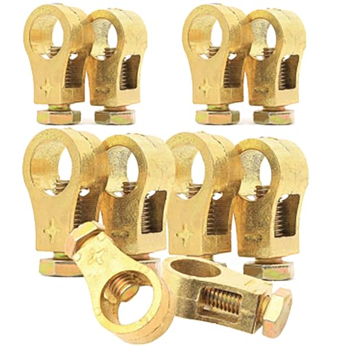 2024 Pure Copper Battery Terminal, Upgrade Pure Copper Battery Connection Clip Car Battery Terminal Connectors Kit, Battery Terminal Connector Clamps Battery Terminal Connectors