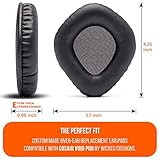 WC Upgraded Replacement Earpads for Corsair Void & Corsair Void Pro Wired & Wireless Gaming Headsets Made by Wicked Cushions | Improved Durability, Thickness, and Sound Isolation | (Black)