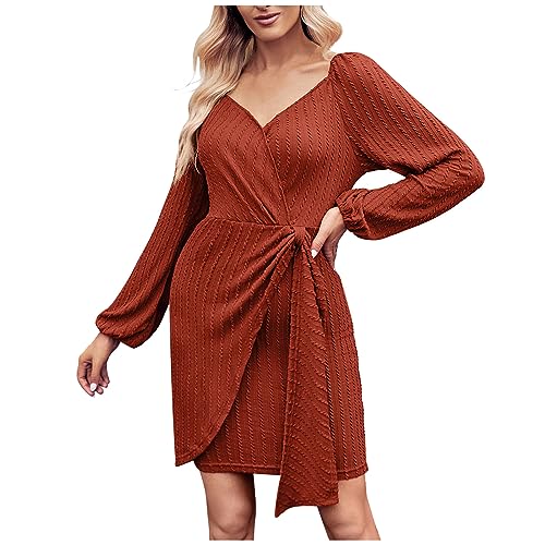 Vestidos De Otoño para Mujer 2023 Long Sleeve Midi Dress Fall Fall Shirts for Women 2023 Womens Cardigans Fall Maternity Dresses Fall and Winter Long Sleeve Long Dress Fall