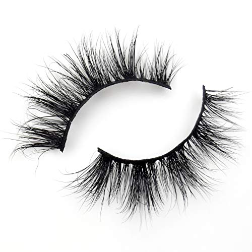 Visofree Eyelashes Mink Eyelashes Cruelty-free Medium Volume 3D Mink Strip Eyelashes Dramatic False Eyelashes (E10)